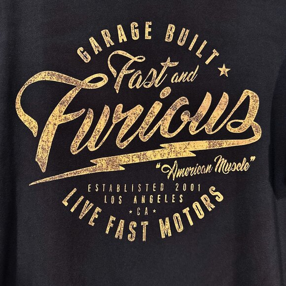 Fast & Furious By Affliction Garage Built Graphic‎ Tie Dye Sleeves Size 3XL - Picture 5 of 14